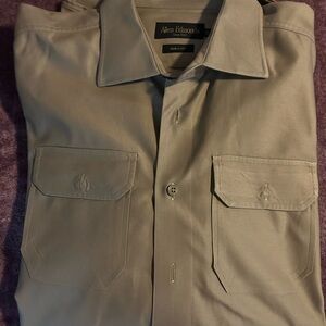 Allen Edmonds Khaki Button-Up Shirt